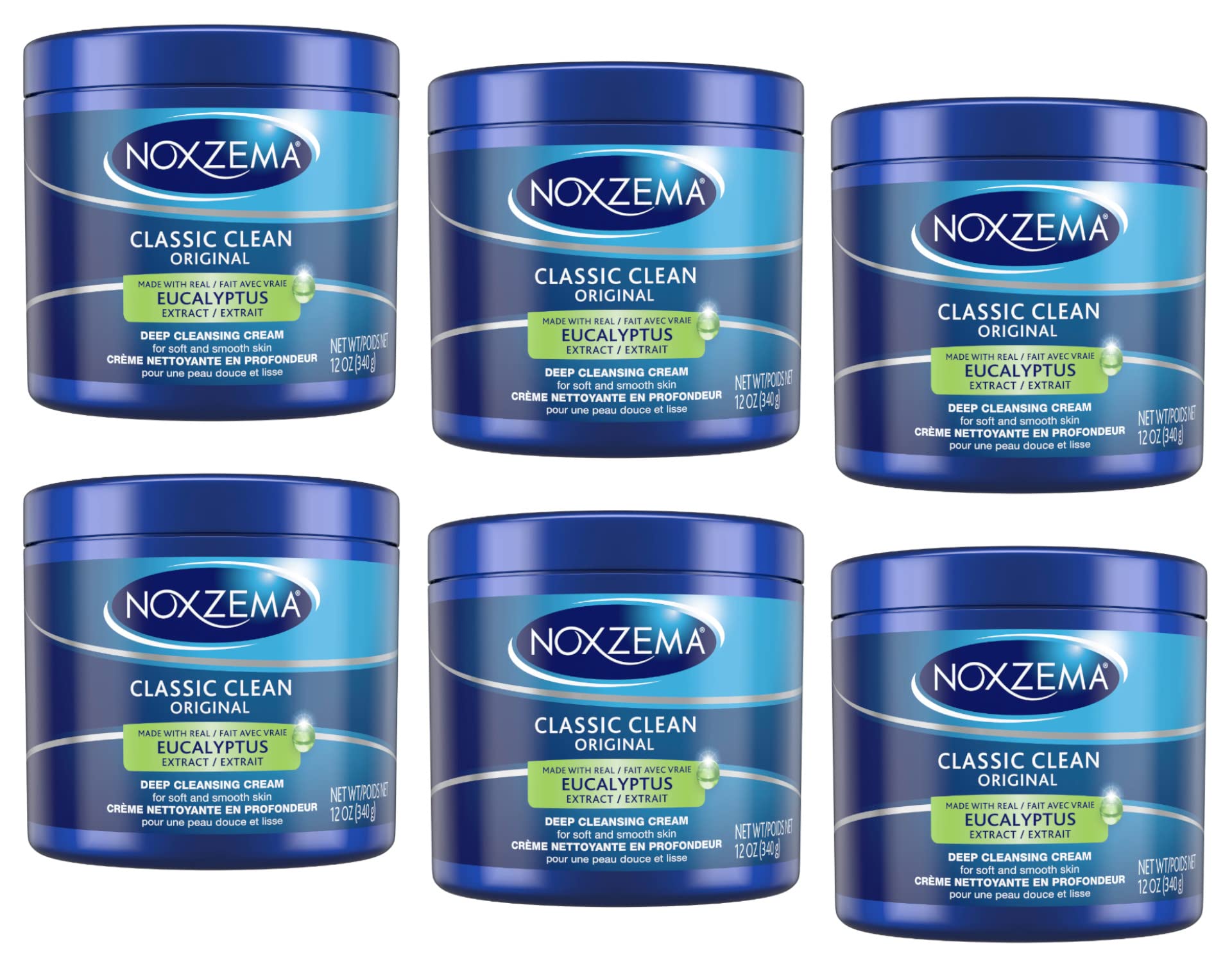 Noxzema Classic Clean jar close-up showing creamy texture for daily cleansing
