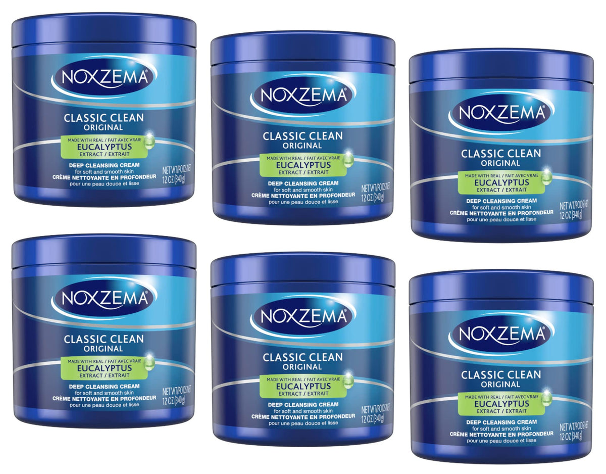 Noxzema Classic Clean jar close-up showing creamy texture for daily cleansing