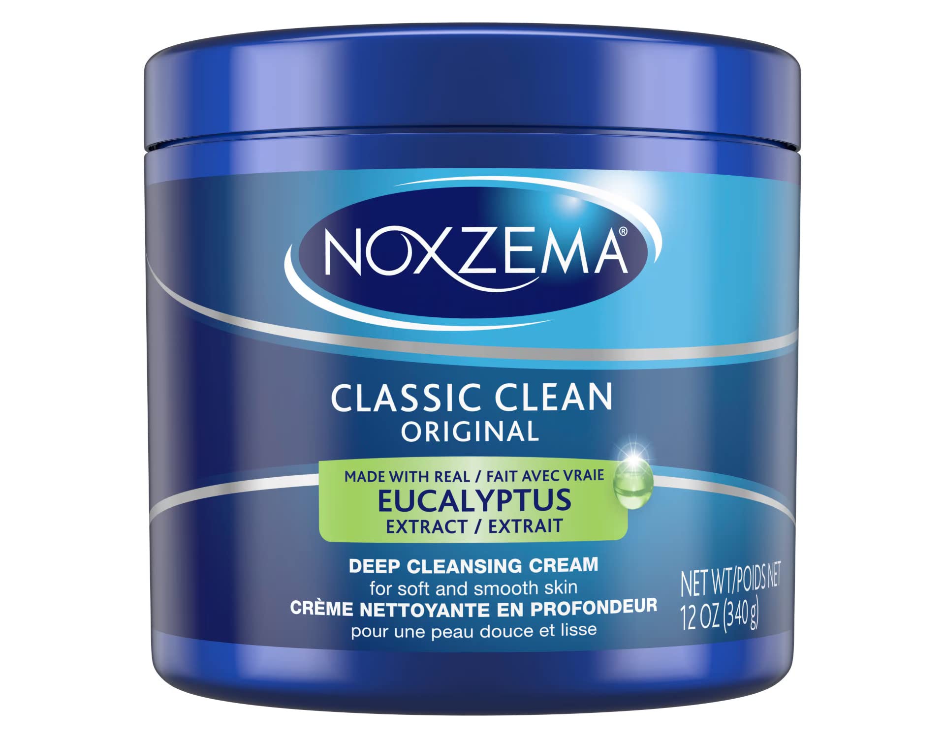 Noxzema Classic Clean six-pack packaging highlighting value for family skincare routines