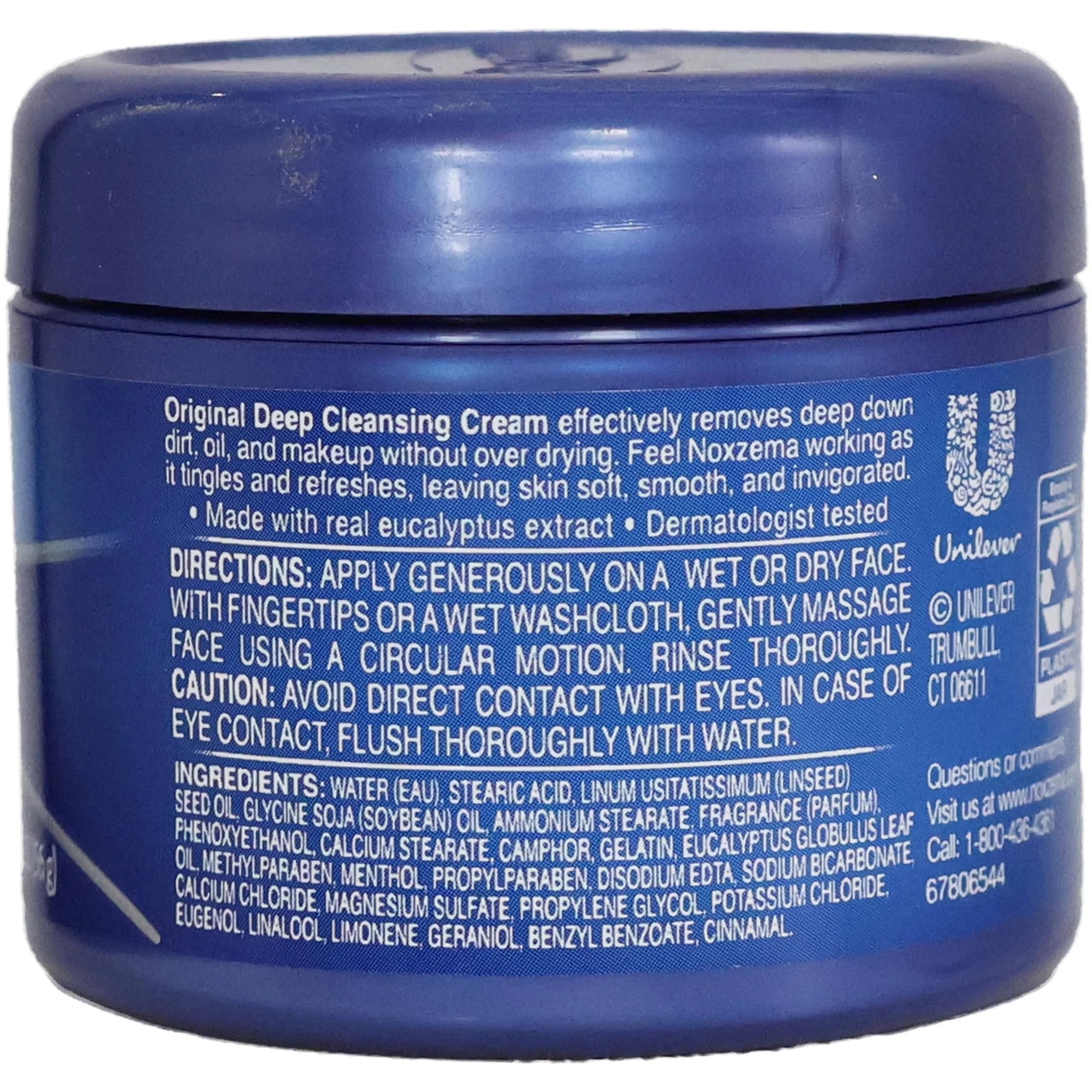 Noxzema travel size pack highlights portability for on-the-go skincare.