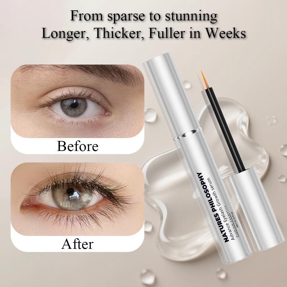 NP NATURES PHILOSOPHY eyelash serum brush applicator for easy nightly use