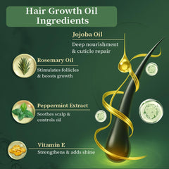 Hair oil being applied to palm showing quick absorption