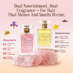 NP NATURES PHILOSOPHY Leave-in serum dispensing bottle demonstrates lightweight conditioning