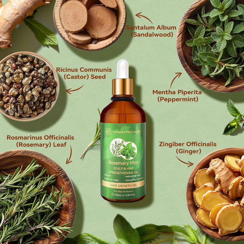 NP NATURES PHILOSOPHY Rosemary oil non-greasy texture absorbed quickly