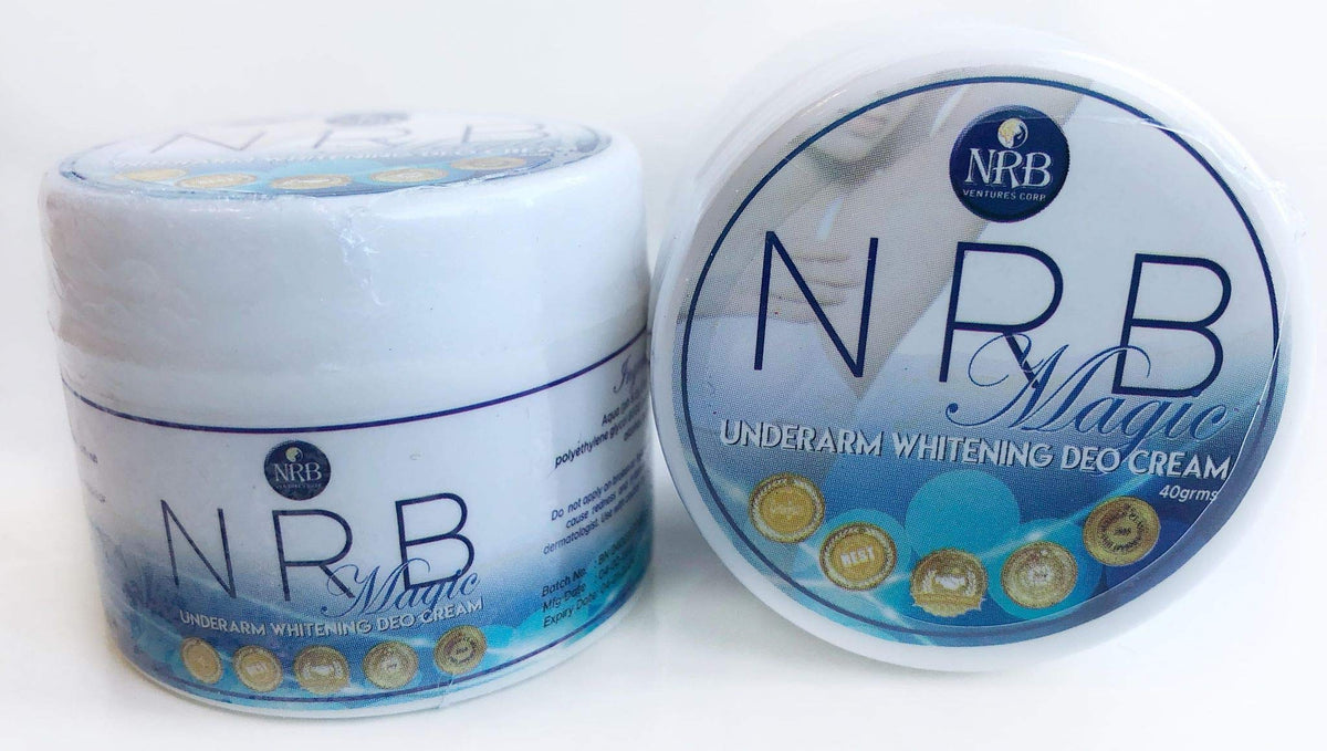 NRB Magic Deo Cream jar showing fragrance-free, skin-soothing protection for all-day freshness