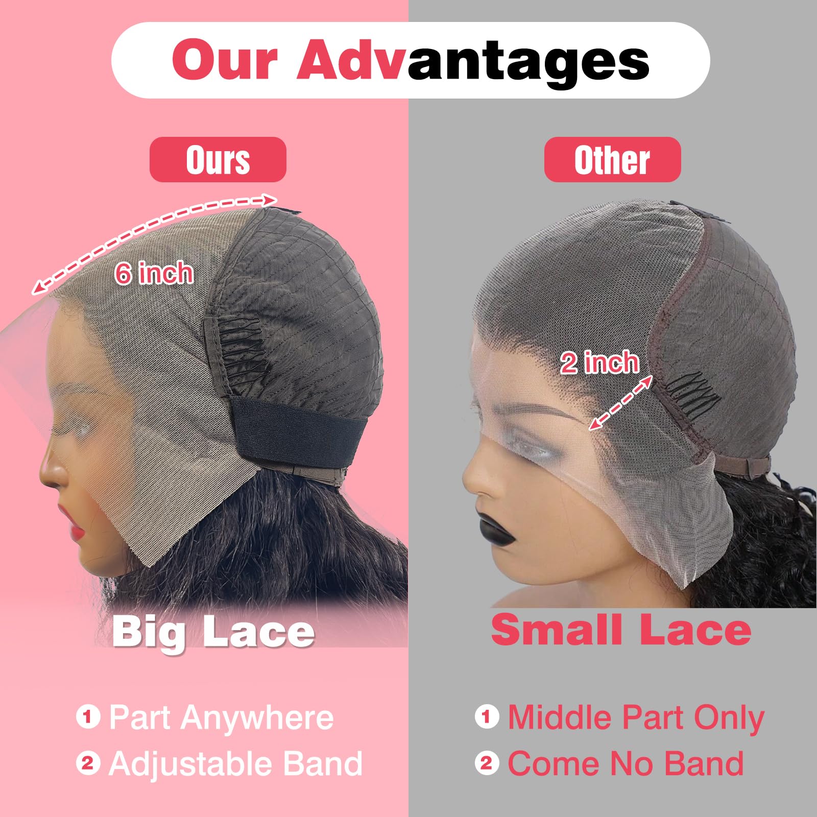Nsvnsv full lace cap with adjustable straps for secure wear.