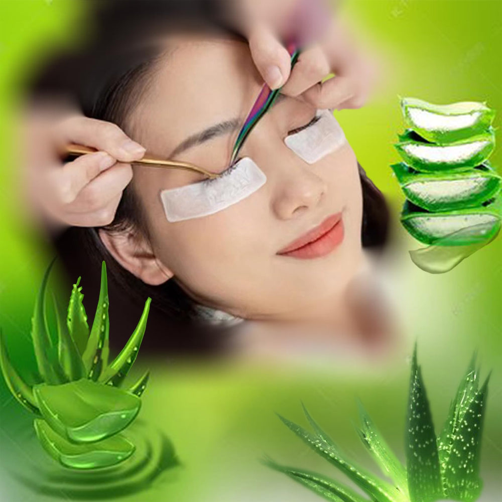 NswfDzk Aloe Vera tape shows strong adhesion and easy removal for quick makeup sessions.