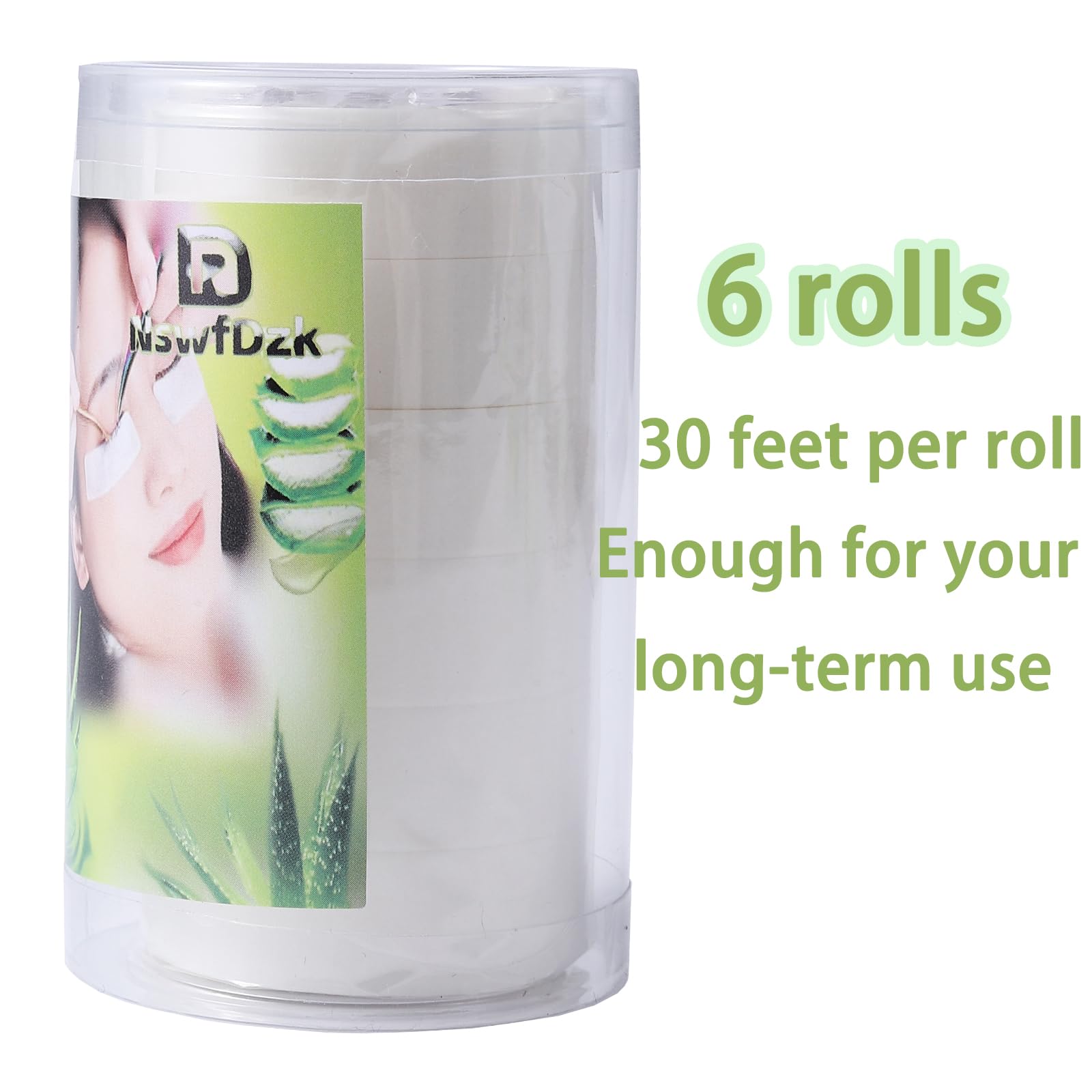 NswfDzk Aloe Vera tape is ideal for eyelash extensions and salon setups.