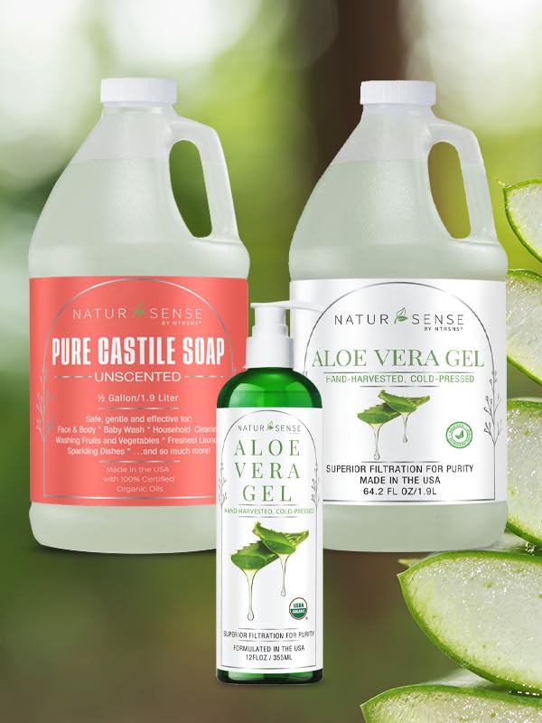 NTRSNS NaturSense Aloe Gel for facial skin care and sunburn-friendly use