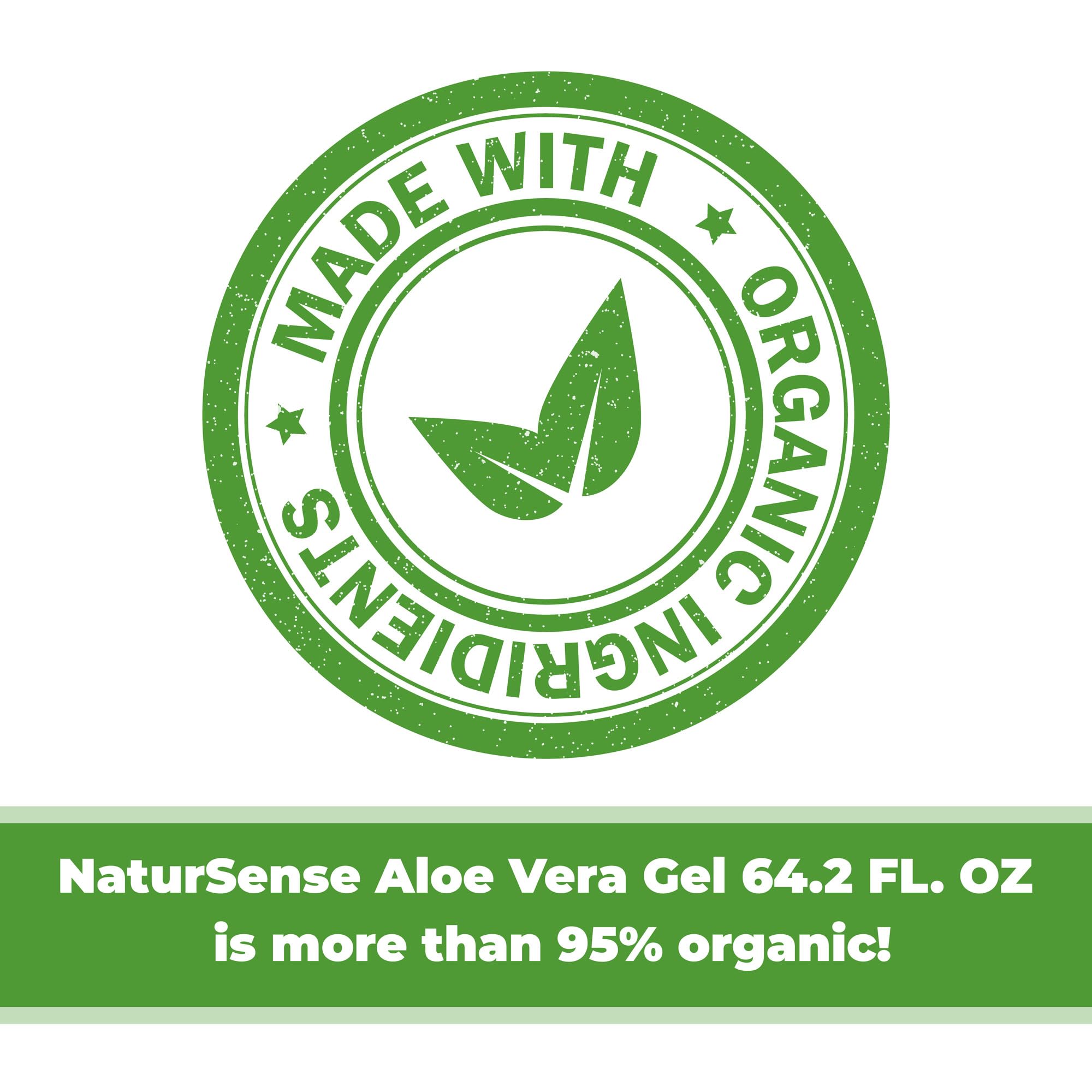 NTRSNS NaturSense Aloe Gel texture highlighting silky, non-sticky feel