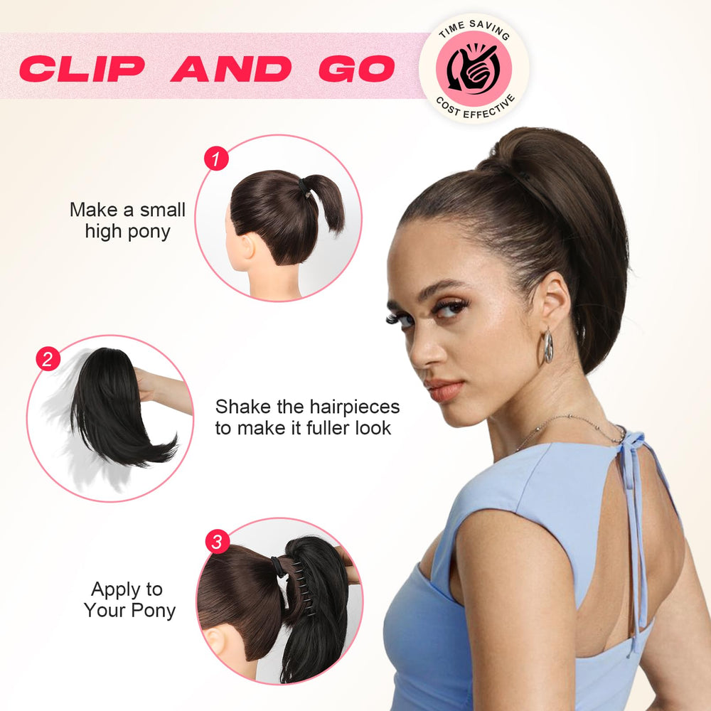 NTYNTY ponytail extension lightweight construction supports all-day comfort.