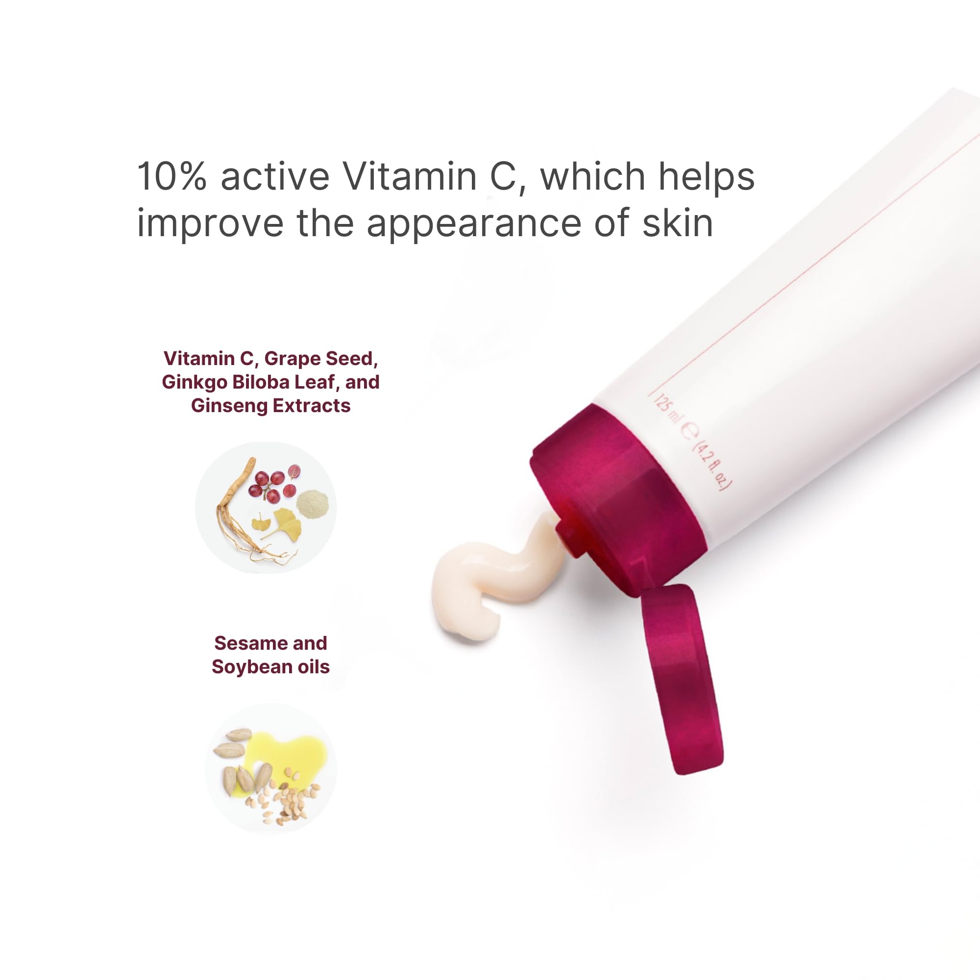 Nu Skin 180° Face Wash being massaged onto damp skin.