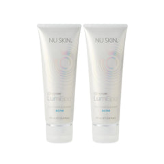 Nu Skin ageLOC LumiSpa cleanser bottle for deep cleansing and oil balance.
