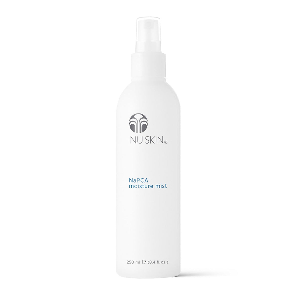 Nu Skin NaPCA Moisture Mist bottle front for easy daily hydration