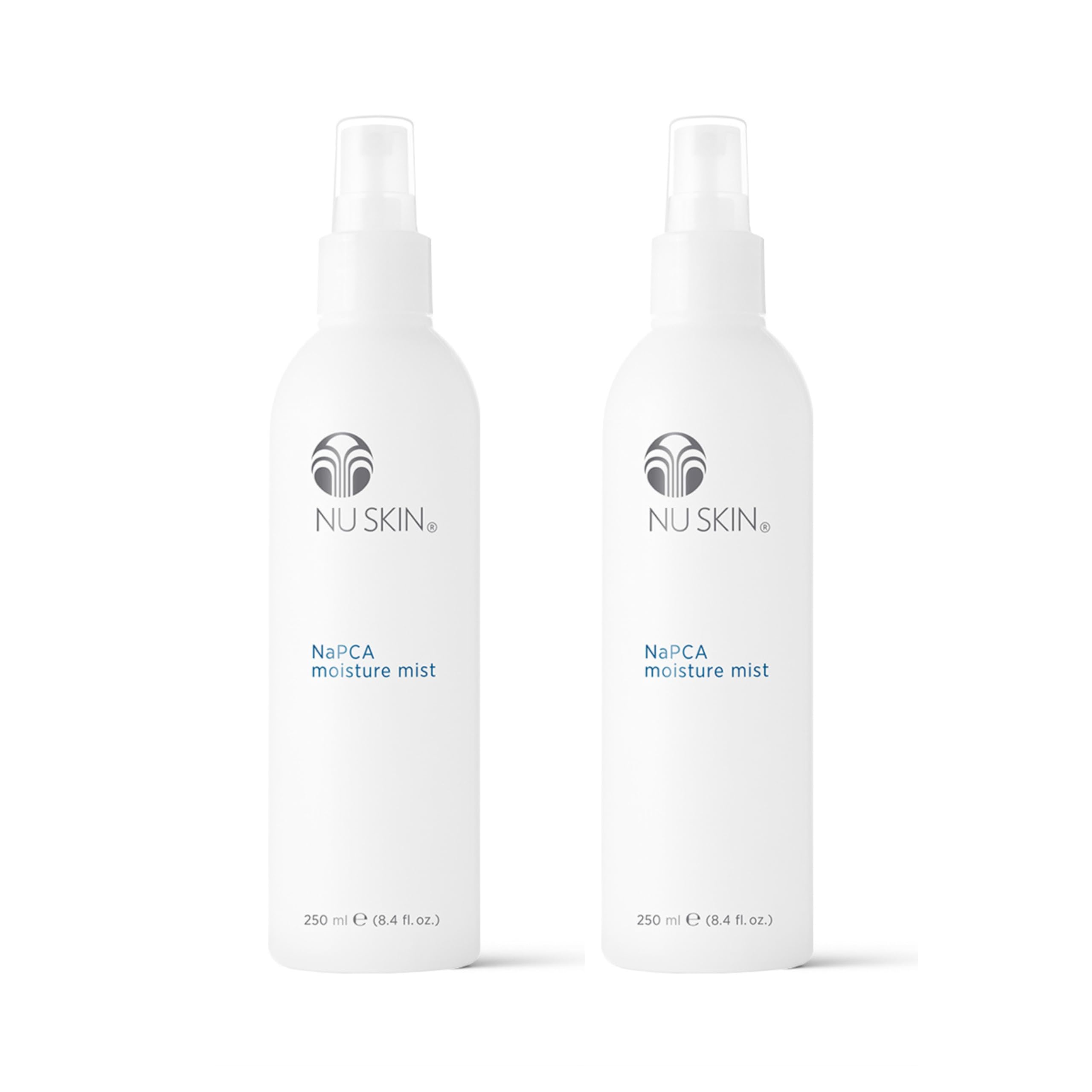 Nu Skin NaPCA Moisture Mist bottle delivering lightweight hydration for skin