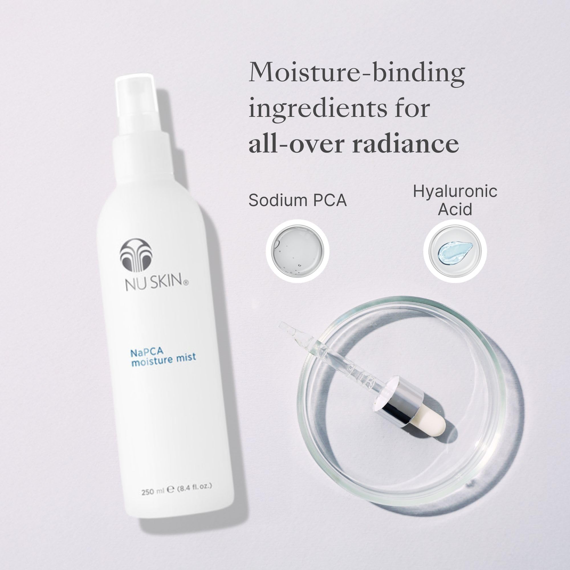 Nu Skin NaPCA Moisture Mist hydrates face, body, and hair