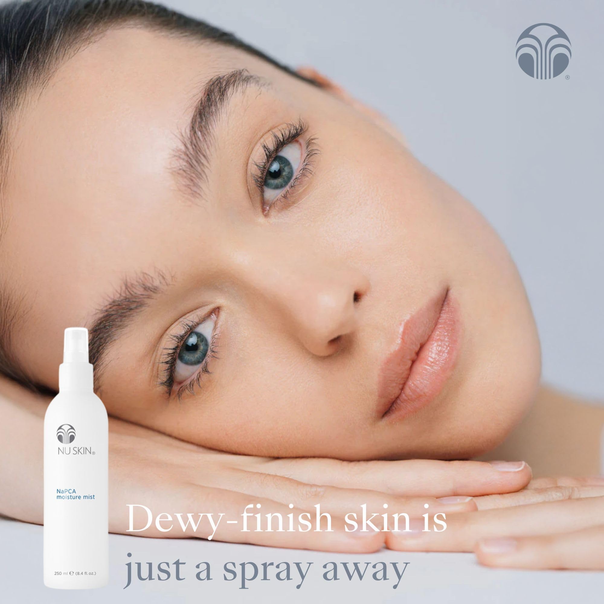 Nu Skin NaPCA Moisture Mist spray action for quick refreshing hydration