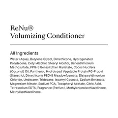 Nu Skin Renu Volumizing Conditioner application demonstrating lifted volume and hydrated strands