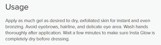 Nu Skin Sunright Insta Glow applied on body for even tone.