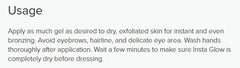 Nu Skin Sunright Insta Glow applied on body for even tone.