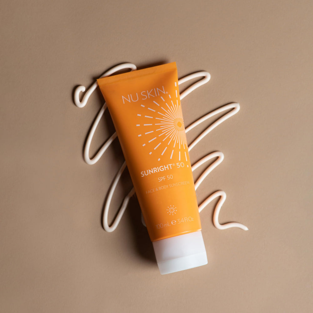 Nu Skin Sunright SPF 50 body sunscreen for outdoor coverage