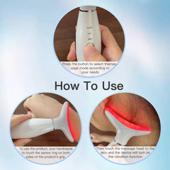 NUAKENE gift box includes massager, USB cable, and user manual.