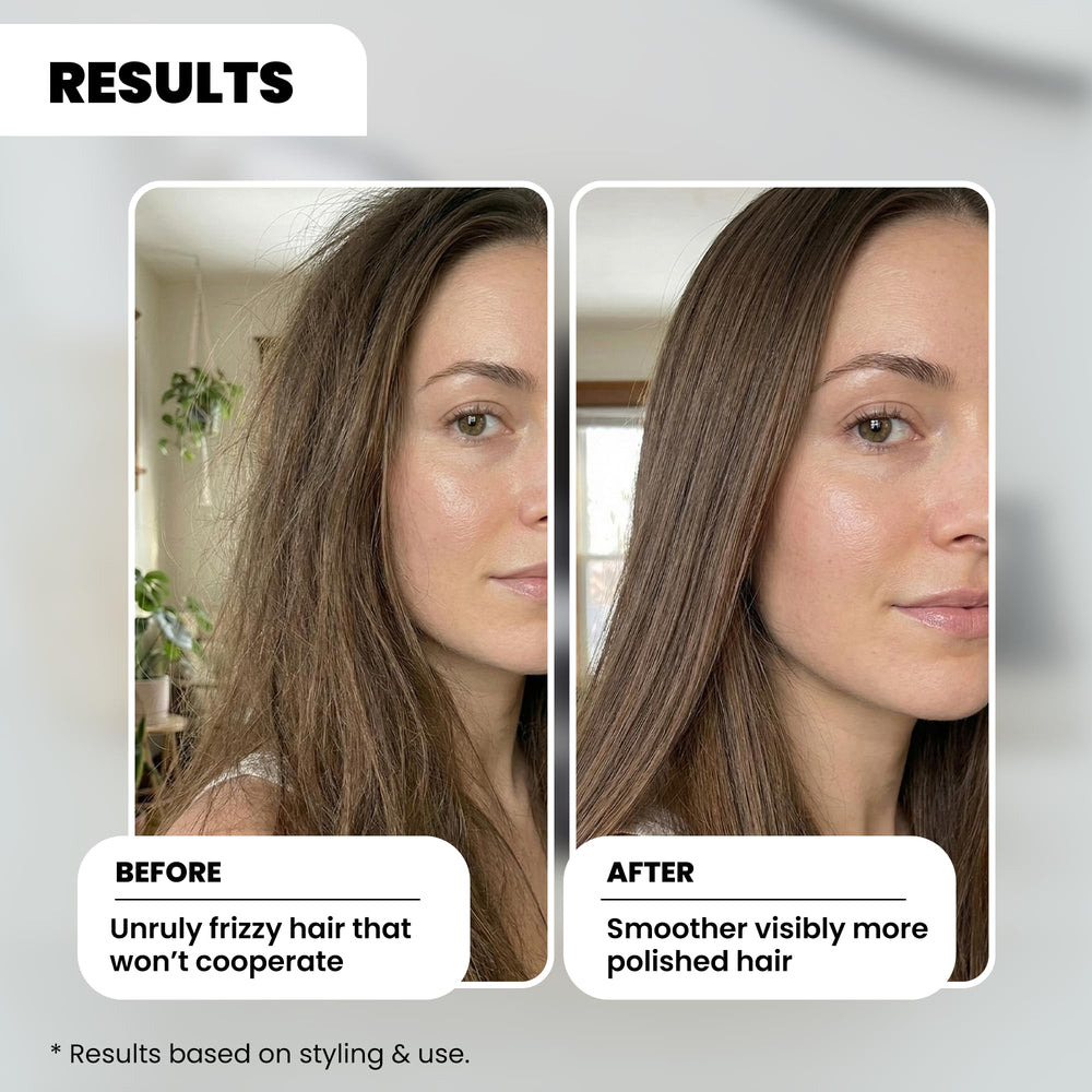 Nubi Marula serum after styling helps lock in softness and gloss