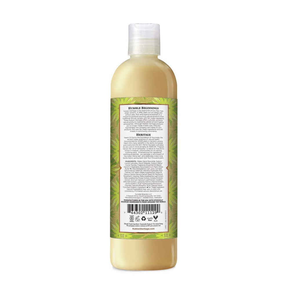 Nubian Heritage organic ingredients label signals trusted organic skincare