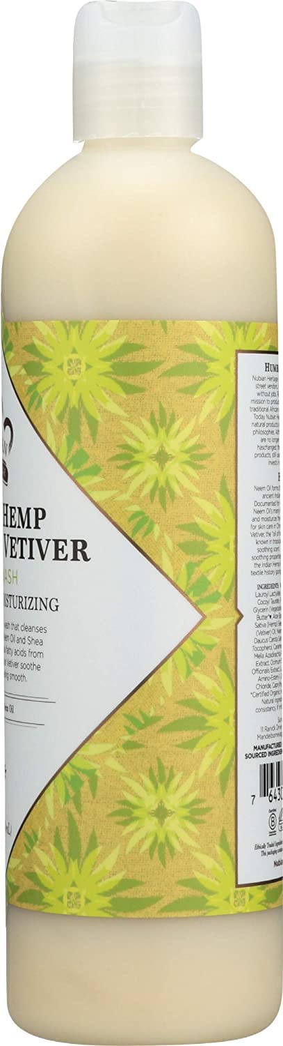 Nubian Heritage bottle with shea butter signals deep moisturization