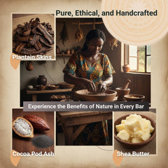 Nubiana unrefined shea butter creates a rich, moisturizing lather.