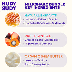 Nudy Rudy Killa Vanilla bar close-up with warm vanilla aroma for daily cleansing
