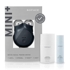 NuFACE MINI+ device front view for at-home facial contouring and lifting.