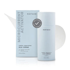 NuFACE Silk Creme Activator bottle for brightening and firming routine