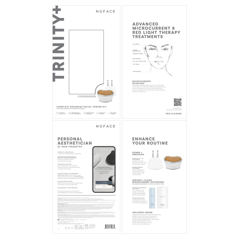 NuFACE Trinity+ lip-eye attachment for eyes and mouth areas
