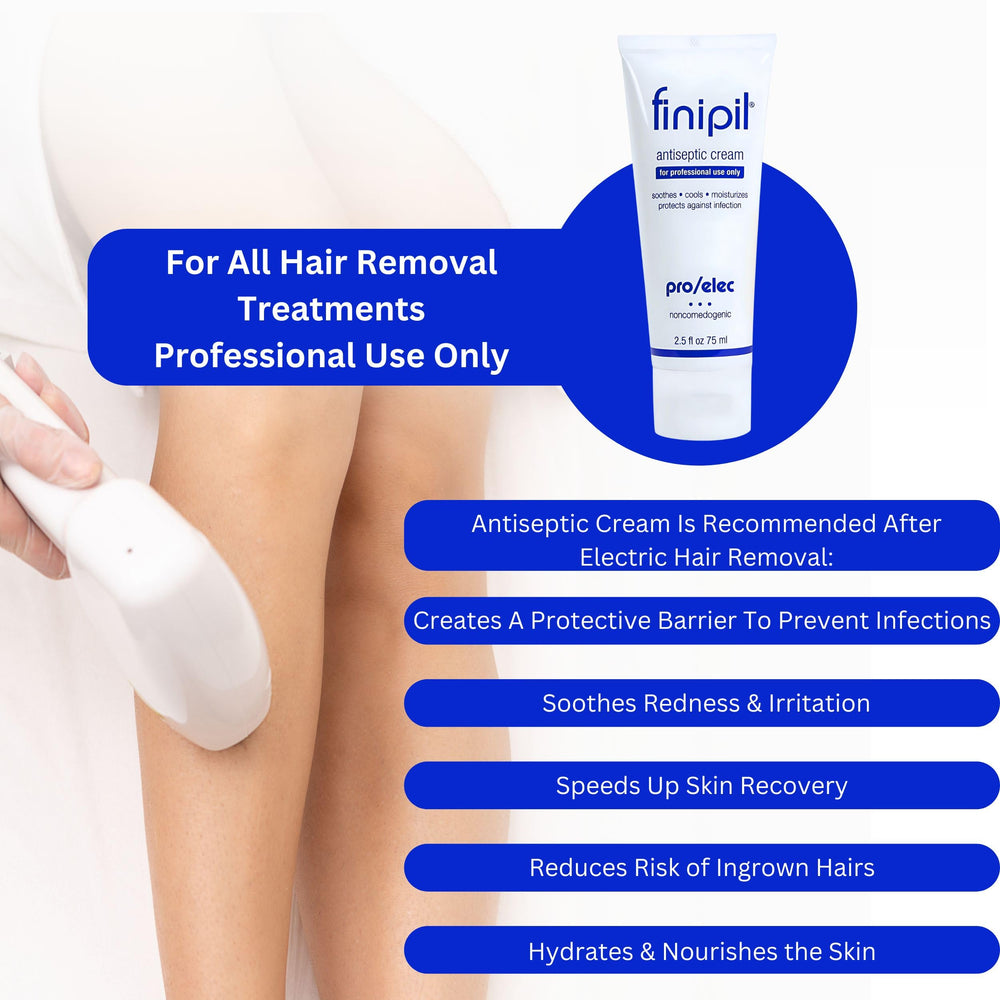 Nufree Finipil Pro Elec antiseptic cream being dispensed for easy application
