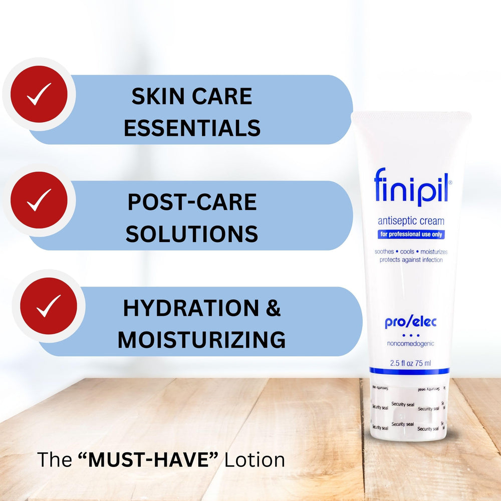 Nufree Finipil Pro Elec antiseptic cream packaging shown for professional use