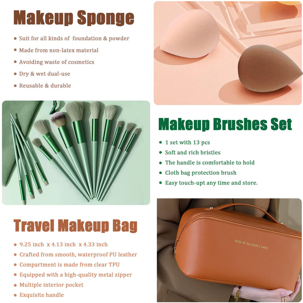 NUIBO All-in-One Makeup Kit cosmetic bag close-up for portable storage.