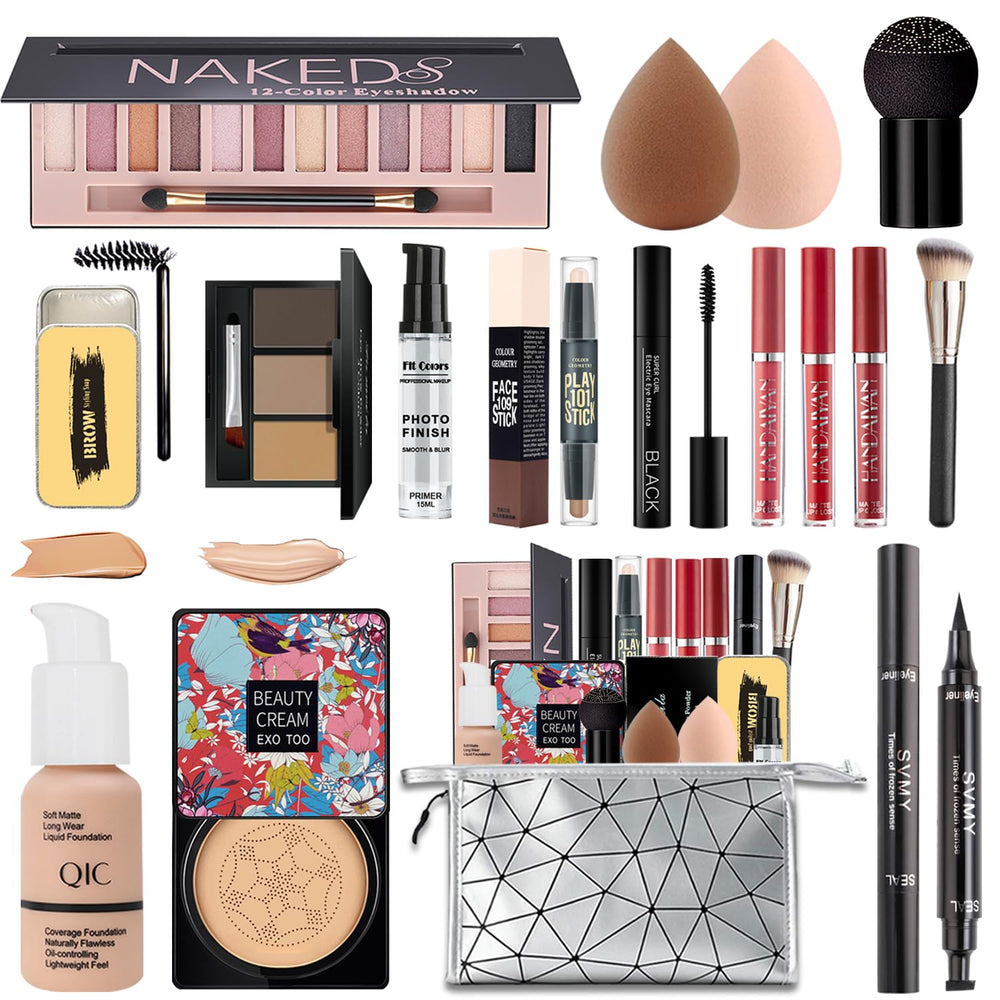 NUIBO All-in-One Eyeshadow Palette with 12 colors for versatile looks.