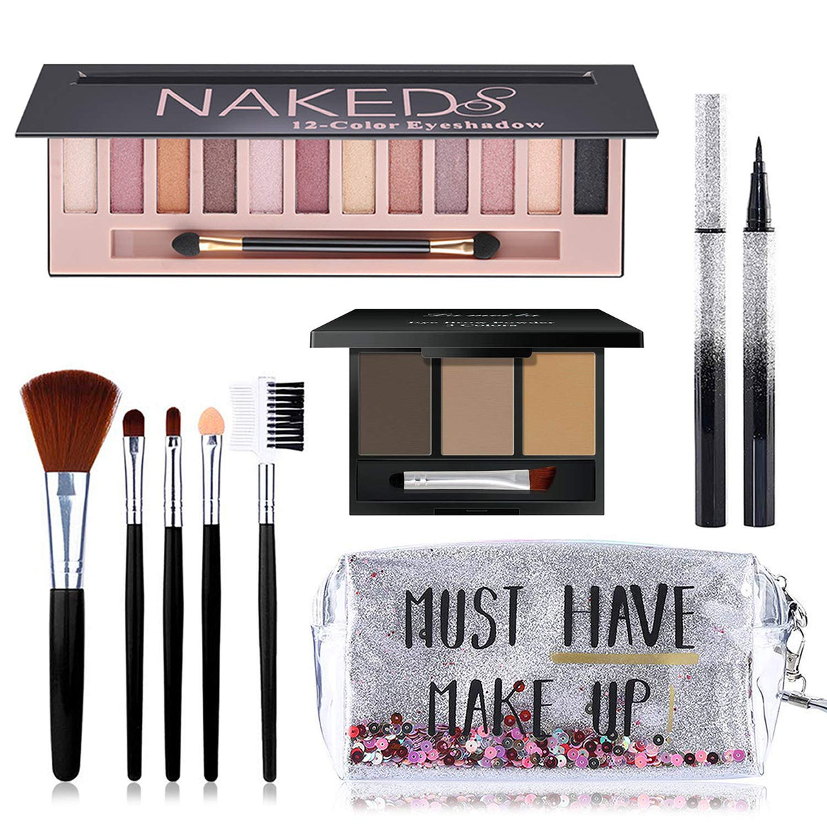 Nuibo 12-color naked eyeshadow palette for versatile daytime to evening looks