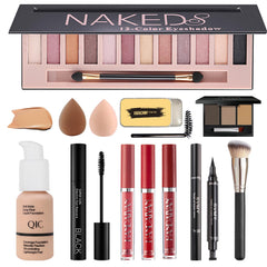 NUIBO all-in-one makeup kit with 12-color eyeshadow for versatile daily looks