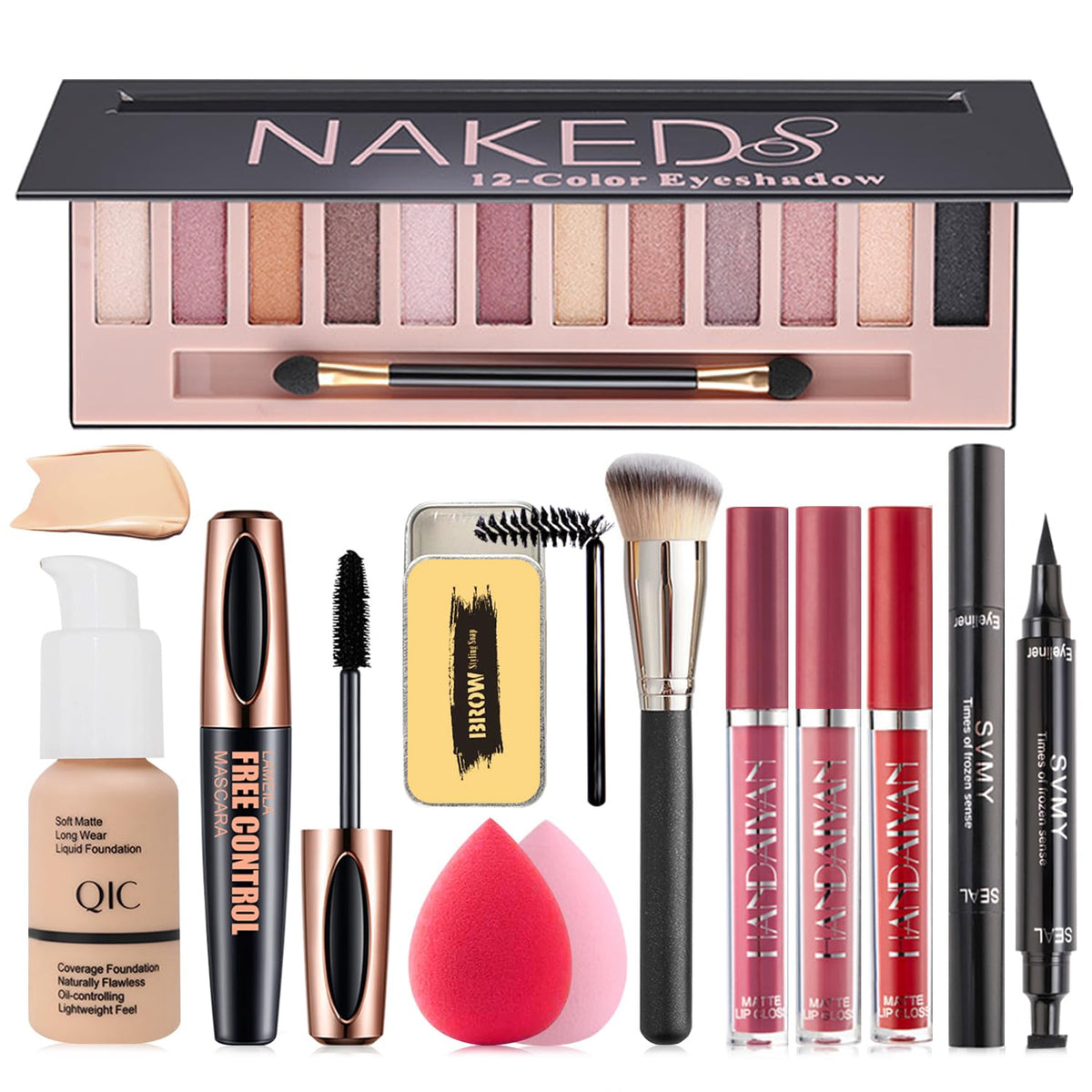 NUIBO All-in-One Makeup Kit eyeshadow palette in 12 colors for versatile daily looks