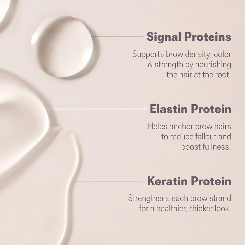 NULASTIN Shape Altering Eyebrow Serum packaging highlights clear tube for monitoring usage