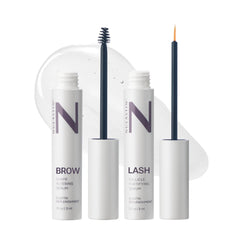 NULASTIN eyelash serum bottle close-up for conditioning lashes and a glossy finish.