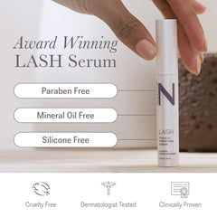 NULASTIN applicator line along upper lashes for precise application