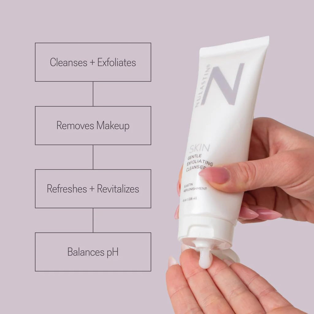 Lather close-up of NULASTIN wash showing gentle cleansing action.