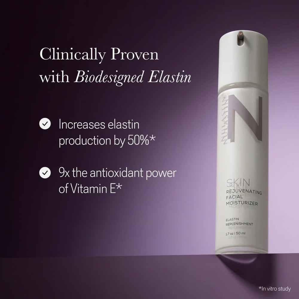 NULASTIN moisturizer being applied to face for even, hydrated skin and glow.