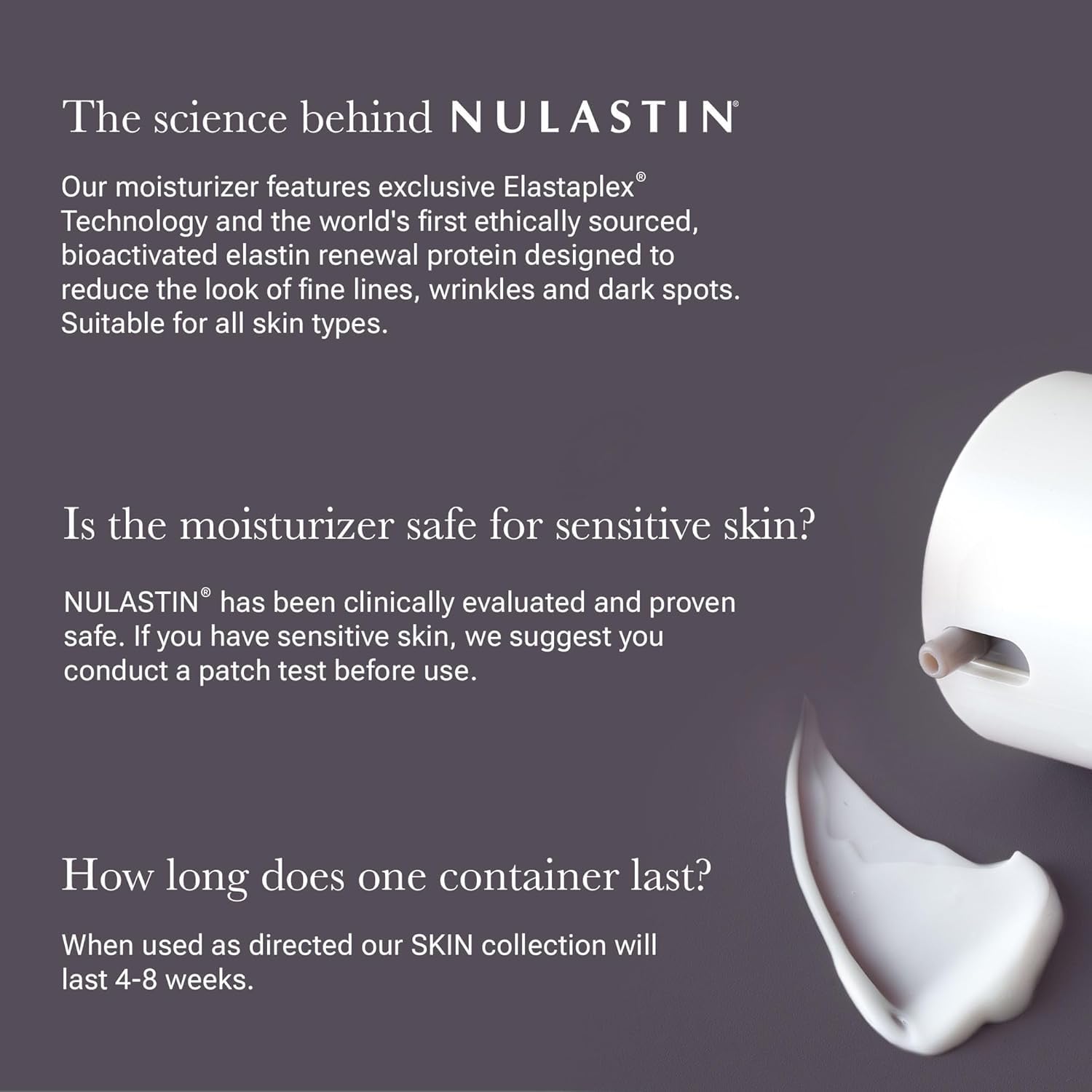 NULASTIN night and day use demo showing versatile daily hydration.
