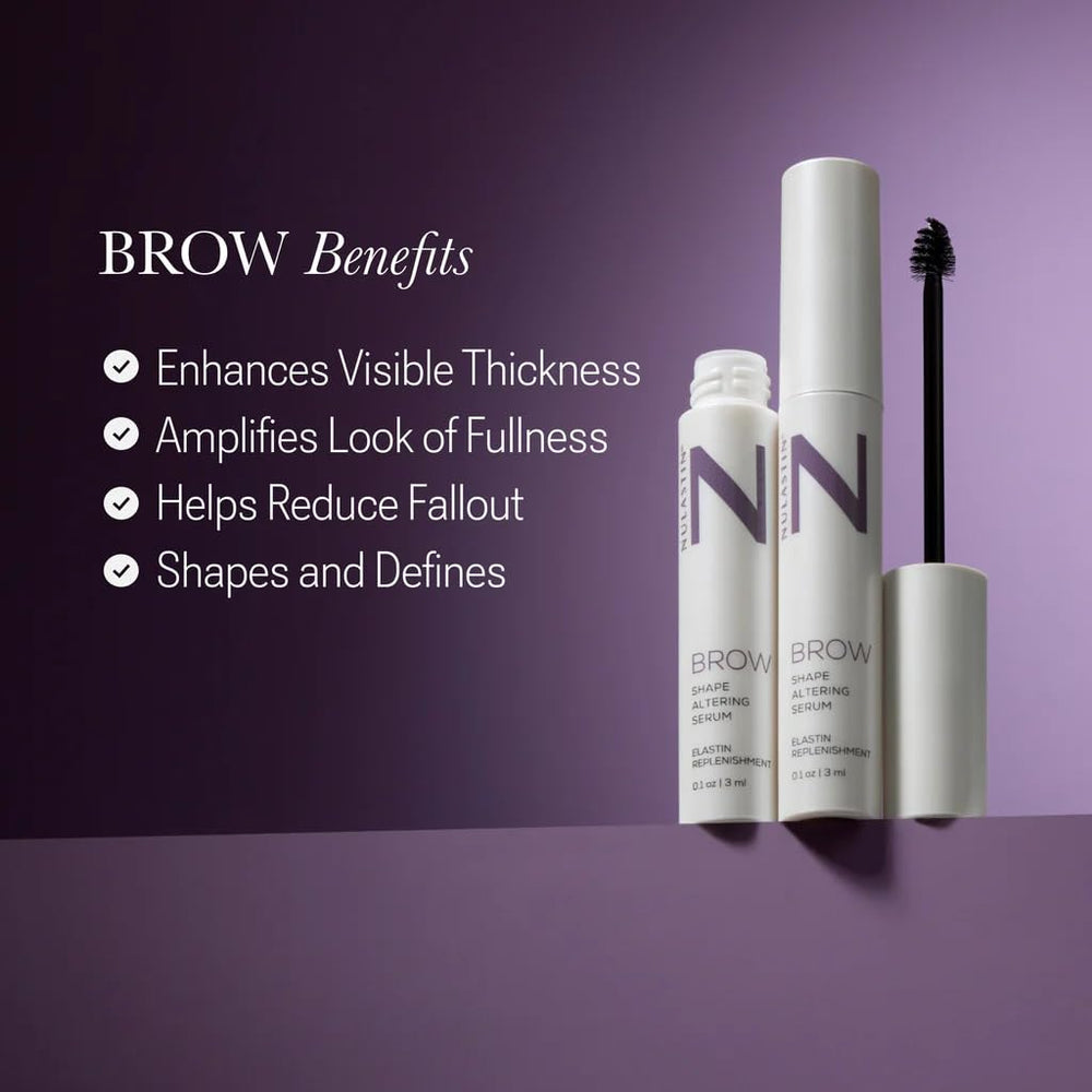 NULASTIN premium packaging highlights a premium brow-care experience.