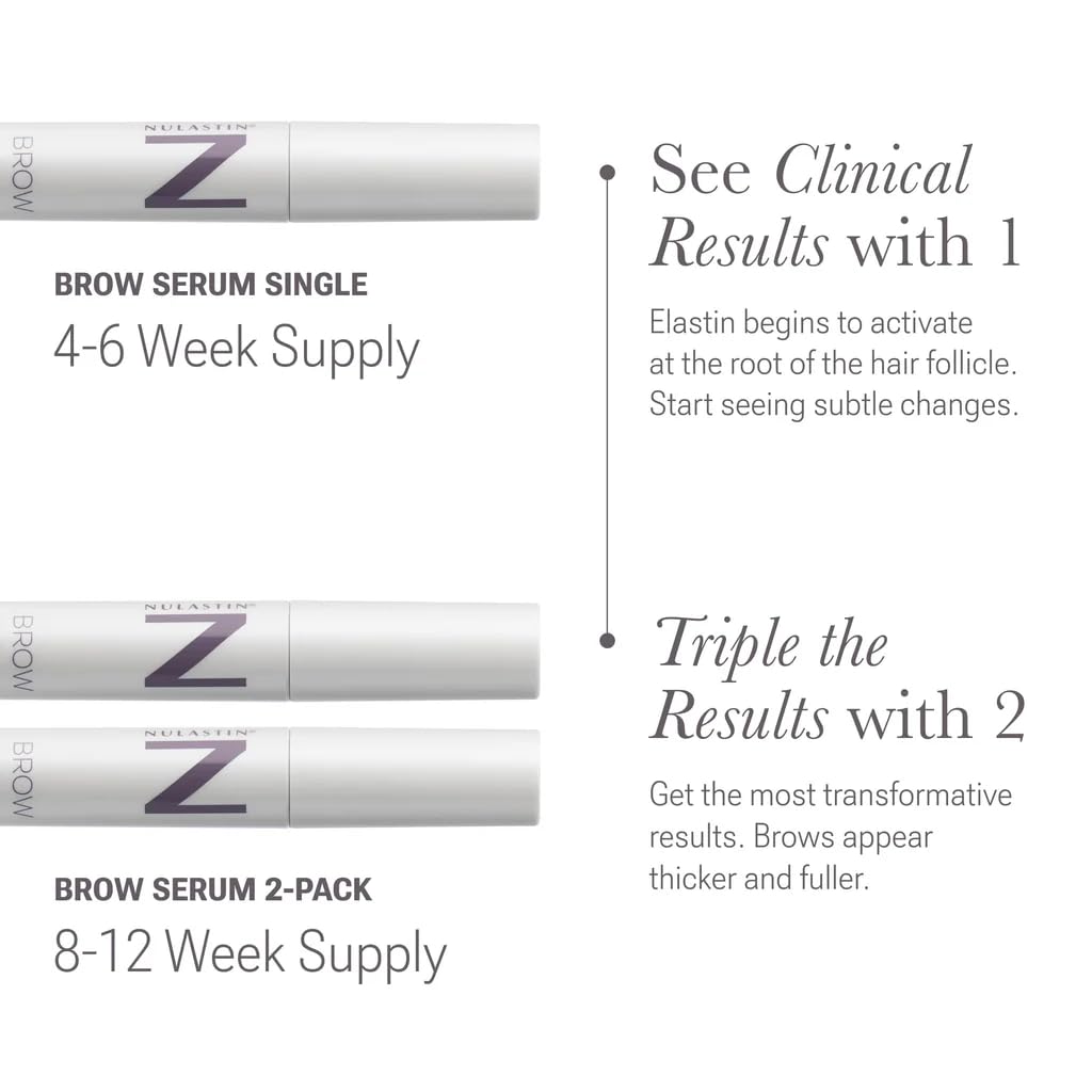 NULASTIN Shape Altering Eyebrow Serum morning routine application with wand