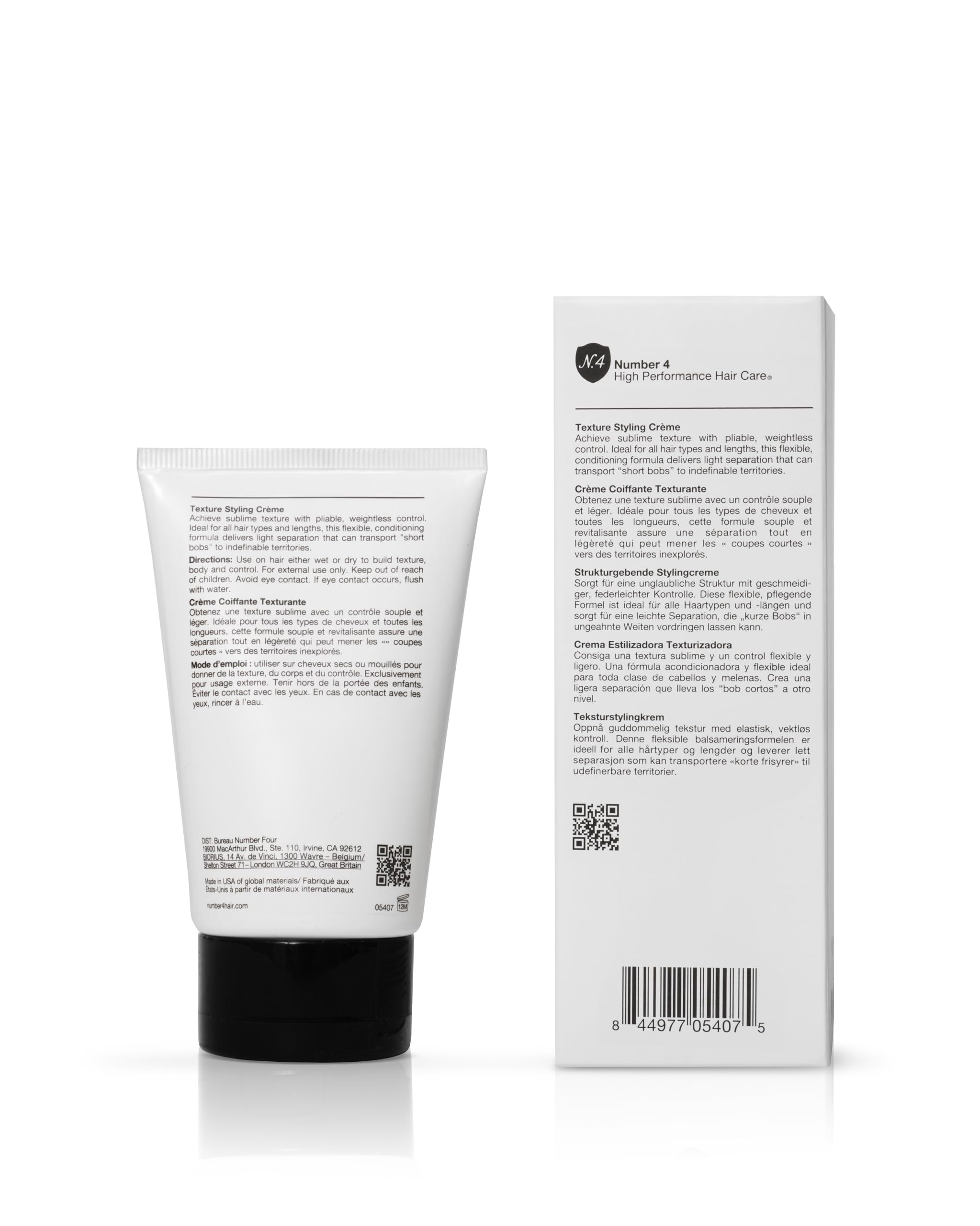 Number 4 Texture Styling Creme applied by hand for even distribution